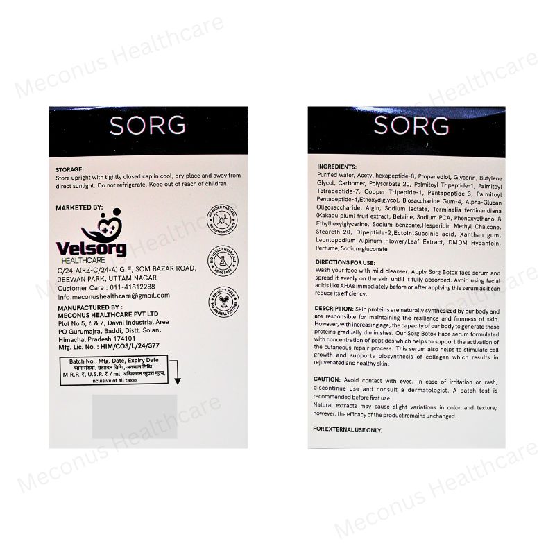 Sorg Skin Rejuvenating Botox Face Serum